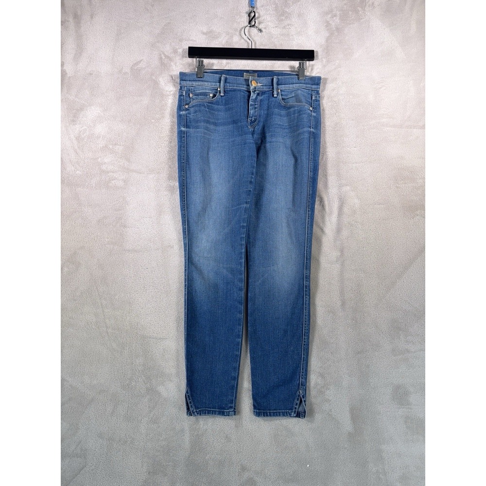 MOTHER The Vamp Jeans Womens Size‎ 27x28 Blue Spiked Heels To Tractor Wheels